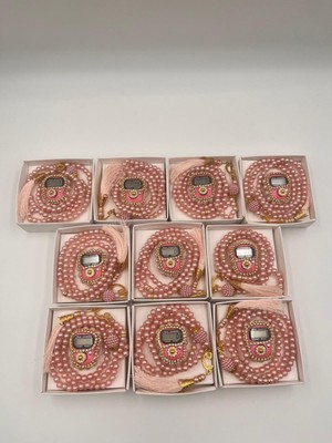 10 Adet Hediyelik Çeyizlik Şık Kutulu Tesbih ve Taşlı Zikirmatik Seti