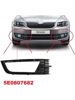 25 5E0807682X - Sis Lamba Izgarası Sağ Octavia 13-16