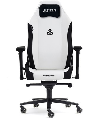 Titanseat Throne Leather White Oyuncu Koltuğu