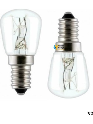 Stilevs Uyumlu Ankastre Davlumbaz Buzdolabı Fırın 15 Watt Mini Halojen Ampül 2 Adet
