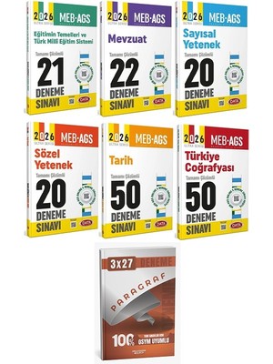 Data 2026 Meb-Ags Tüm Dersler 183 Deneme 6 Lı Set Anla Kazan Paragraf