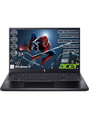 Acer Nitro V 15 I5-13420H 16 GB 512 GB SSD Rtx 3050-6GB Windows 11 15.6" Fhd 165 Hz NH.QNCEY.005