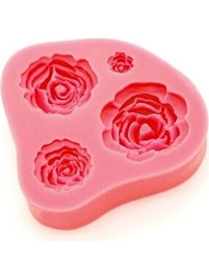 Belirtilmemiş 4'lü Gül Modelli Silikon Kalıp 19 lt Çok Renkli Malzeme ile Kullanışlı Tasarım