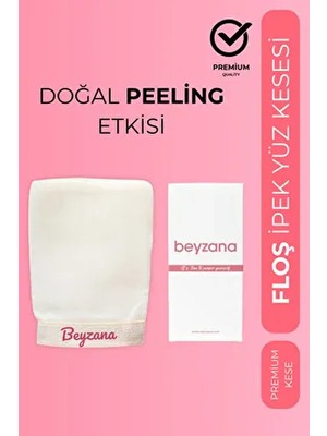 Beyzana Yüz Kesesi Floş Ipek Peeling Eldiveni Kadın ve Erkekler Için