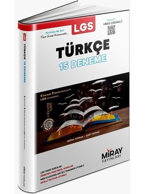 Miray Yayınları Miray 8. Sınıf Türkçe 15 Deneme