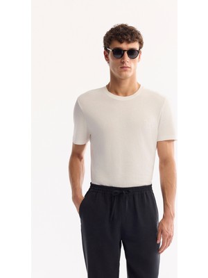 AVVA Erkek Siyah Beli Lastik Bağcıklı Soft Touch Relaxed Fit Pantolon A52Y3013