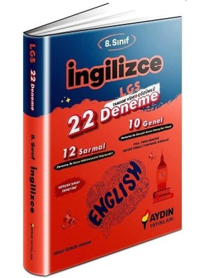 Aydın Yayınları  8. Sınıf İngilizce 22 Deneme