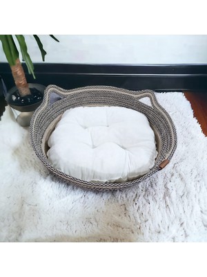 Ttt Decohandy 40 Cm Elyaflı Kedi Yatağı