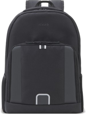 Mack 15.6" LUNA Eco Notebook Sırt Çantası Siyah Su Geçirmez Kumaş ile Koruma Sağlayan Tasarım MCE-1201