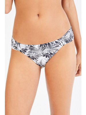 Penti Siyah Shiny Leaf Hipkini Bikini Altı