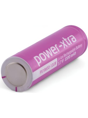 Pembe Renk Şarjlı Batarya Pil 3.7V 1200MAH Li-Ion Uzun Ömürlü Yüksek Kapasiteli Şarj Edilir 18650