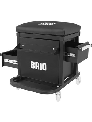 Tamirci Çalışma Sandalyesi Tekerlekli 2 Gözlü