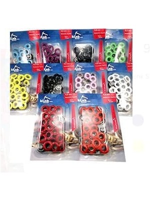 No.26 (11 Mm) Kendin Yap Kiti, Deri Çanta, El Örgüsü, Kağıt Ip, Makrome Ip Vs. Çanta Için Çekiçle Uygulama Aparatları ve 15 Adet Kuşgözü Takım-Paslanmaz Pirinç (Beyaz Boyalı)