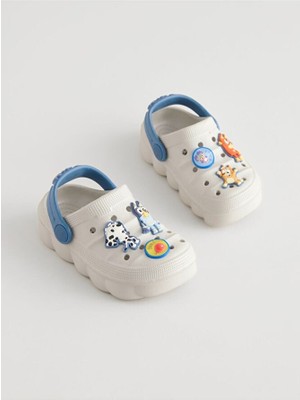 Krem Bluey Desenli Terlik / Sandalet