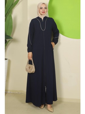 Biye Detaylı Ferace Lacivert HM2812