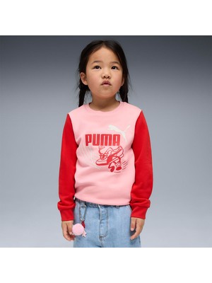 Puma Little Runners Crew Çocuk Bisiklet Yaka Sweatshirt
