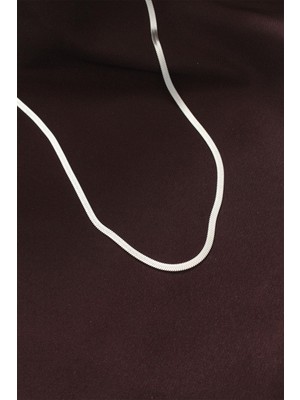 316L Çelik Gümüş Renk 60 cm Italyan Zincir Kolye  - PRT3500EB00148