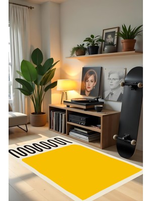 Dijital Baskı Bohem Tarz Kaymaz Taban Leke Tutmaz Makinada Yıkanabilir Salon Halısı ve Yolluk