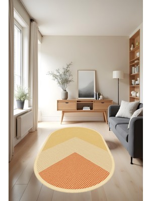 Makinede Yıkanabilir Geometrik Desen Kaymaz Taban Leke Tutmaz Mutfak Halısı Salon Halısı ve Yolluk