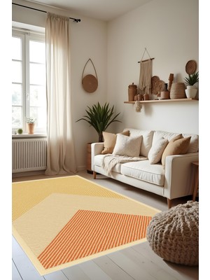 Makinede Yıkanabilir Geometrik Desen Kaymaz Taban Leke Tutmaz Mutfak Halısı Salon Halısı ve Yolluk