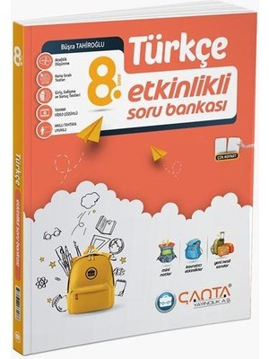 Çanta Yayınları 8. Sınıf Türkçe Etkinlikli Soru Bankası Sınav Hazırlığı İçin Uygun
