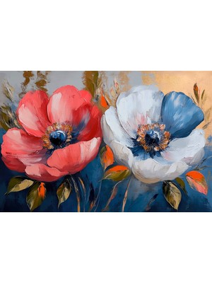 Aden Dekoratif Çiçekler Kanvas Tablo
