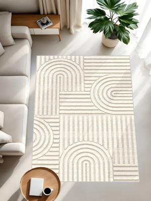 Dijital Bukleli Bohem Desen Oturma Odası Halısı Salon Halısı Mutfak Halısı Çocuk Odası Halı Yolluk