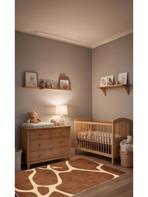 Dijital Baskı Doğal Temalı Kaymaz Taban Leke Tutmaz Makinada Yıkanabilir Salon Halısı ve Yolluk