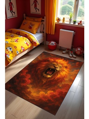 Dijital Baskı Futbol Halısı Makinede Yıkanabilir Anti Bakteriyel Leke Tutmaz Kaymaz Taban