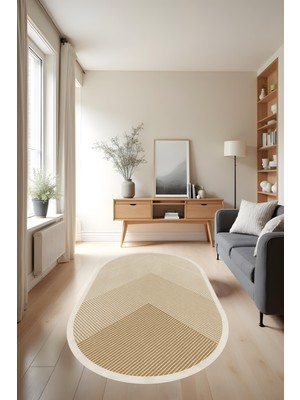 Makinede Yıkanabilir Geometrik Desen Kaymaz Taban Leke Tutmaz Mutfak Halısı Salon Halısı ve Yolluk