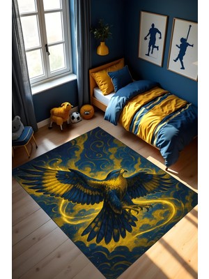 Dijital Baskı Futbol Halısı Makinede Yıkanabilir Anti Bakteriyel Leke Tutmaz Kaymaz Taban