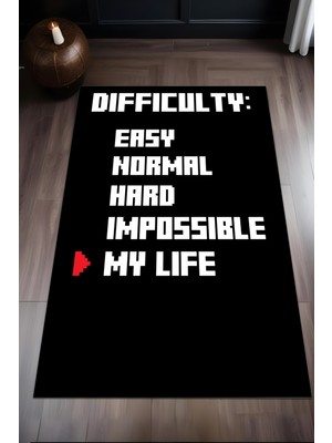 Dijital Baskı Modern Kaymaz Taban Leke Tutmaz Makinada Yıkanabilir Salon Halısı ve Genç Halısı