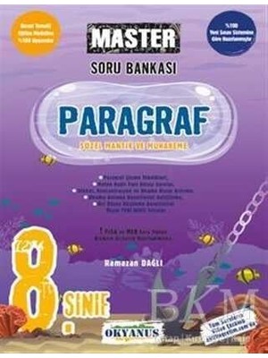 Okyanus Yayınları 8. Sınıf Master Paragraf Soru Bankası Yeni Nesil Sorularla Sınav Hazırlığı