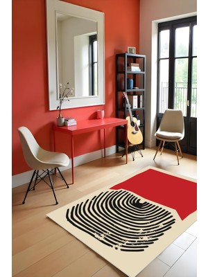 Makinede Yıkanabilir Bohem Desen Kaymaz Taban Leke Tutmaz Salon Halısı Çocuk Halısı ve Kesme Yolluk
