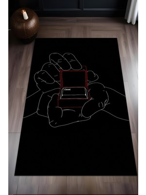 Dijital Baskı Modern Kaymaz Taban Leke Tutmaz Makinada Yıkanabilir Salon Halısı ve Genç Halısı