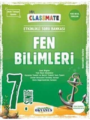 Okyanus Yayınları  7. Sınıf Classmate Fen Bilimleri Soru Bankası