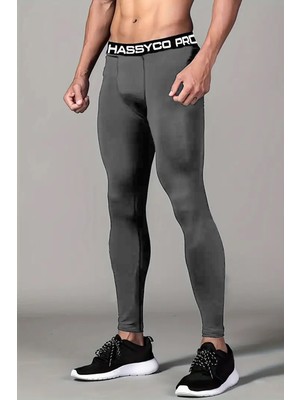 Ghassy Co. Erkek Basketbol Bisiklet Fitness Koşu Ultra Esnek Spor Tayt