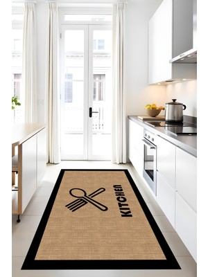 Dijital Baskı Yıkanabilir Leke Tutmaz Kaymaz Taban Salon Halısı Mutfak Halısı – Modern Tasarım