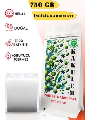 Kakulem Sertifikalı 750 gr Katkısız İngiliz Karbonatı Yenilebilir İçilebilir