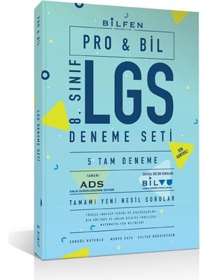 Bilfen Yayınları 8. Sınıf Probil 5'Li Deneme Seti