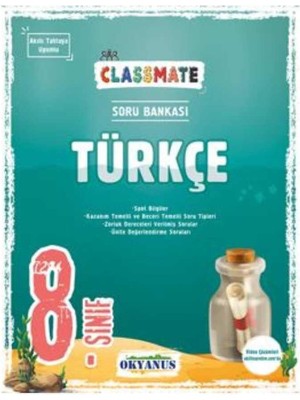 Okyanus Yayınları  8. Sınıf Classmate Türkçe Soru Bankası