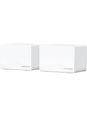 Mercusys Halo H25BE(2-PACK) | Wi-Fi 7 Mesh Sistemi | BE3600 Mbps Hız | Fiber Uyumlu | Dual-Band | 3X1G Port | 460 M² Kapsama | Mlo | 320 Mhz, 4k-Qam | 8k Yayın | Kolay Kurulum ve Kullanım