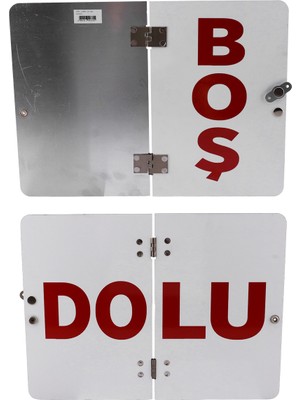 Adr Metal Boş- Dolu Uyarı Levhası 40X30 cm Reflektörlü Parlayan Katlanır Uyarı Levha 1 Adet