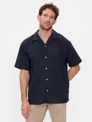 Jack&jones 12248594 Lınen Blend Kısa Kol Gomlek