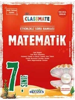 Okyanus Yayınları  7. Sınıf Classmate Matematik Soru Bankası