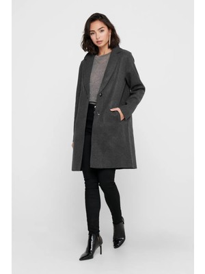Only Kadın Onlcarrıe Çift Cepli Düğmeli Kaban 15213300 Koyu Gri