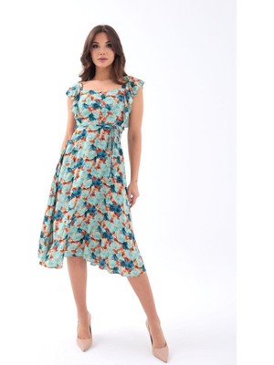 Moderie Butik 5370 Elbise-Yeşil