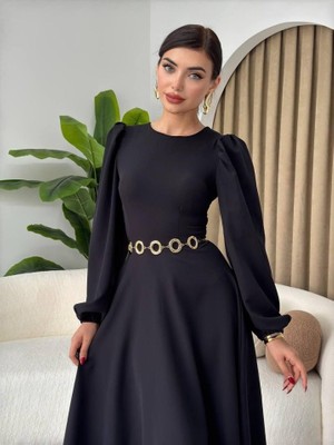 Moderie Butik Sali Balon Kol Elbise