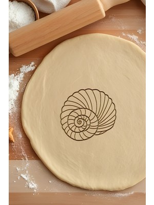 Deniz Kabuğu Kurabiye Kalıbı, Hamur Şekillendirici, Bisküvi Kalıbı, Kolay Kesim Ucu