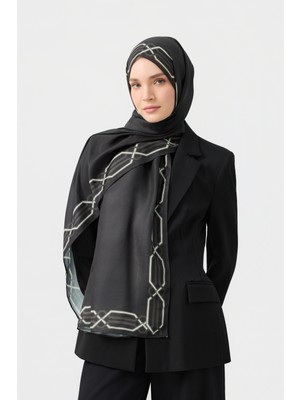 Cotton Twill Şal Interlock Antrasit Gri